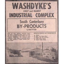 Washdyke's first and oldest industrial complex: South Canterbury By-Products Limited
