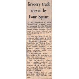 Grocery trade served by Four Square