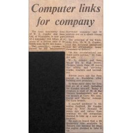 Computer links for company