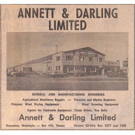 Annett & Darling Limited advertisement