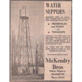 McKendry Bros advertisement