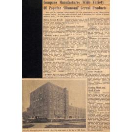 Company Manufactures Wide Variety Of Popular 'Diamond' Ceral Products