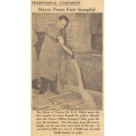 Traditional Ceremony: Mayor Pours First Scoopful