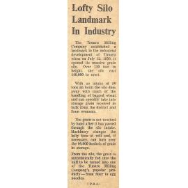 Lofty Silo Landmark In Industry