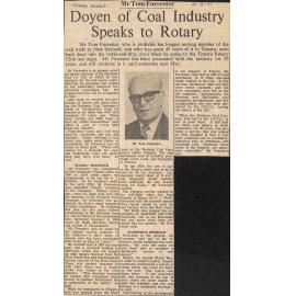 Doyen of Coal Industry Speaks to Rotary