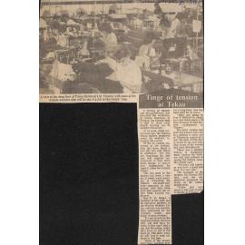 Tinge of tension at Tekau