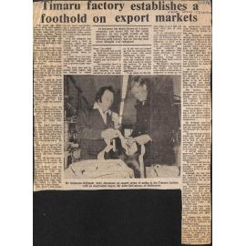 Timaru factory establishes a foothold on export markets