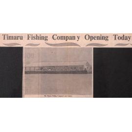 Timaru Fishing Company Opening Today