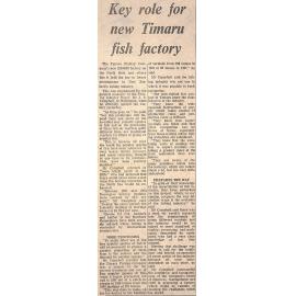 Key role for new Timaru fish factory