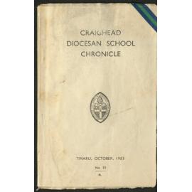 Craighead Diocesan School Chronicle no. 33 1953