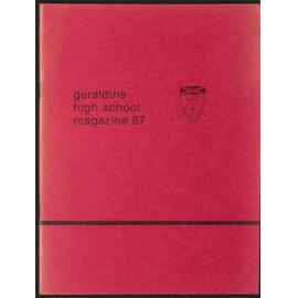 Geraldine High School magazine 1987