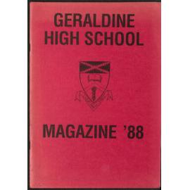 Geraldine High School magazine 1988
