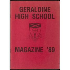 Geraldine High School magazine 1989