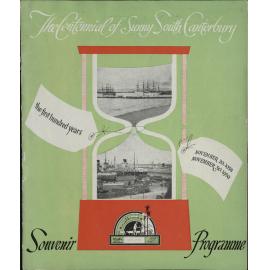 Centennial of Sunny South Canterbury souvenir programme