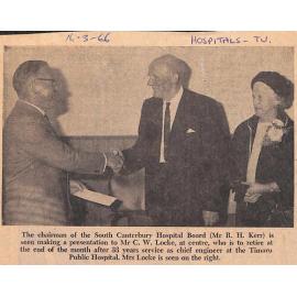 Hospital Engineer Honoured On Retirement After 33 Years