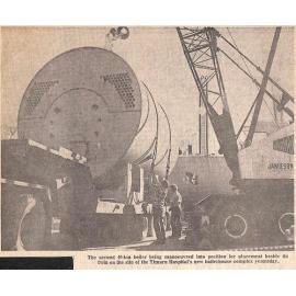 Combined exercise to move hospital boilers