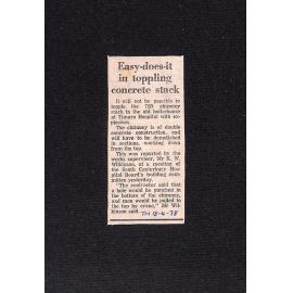 Easy-does-it in toppling concrete stack