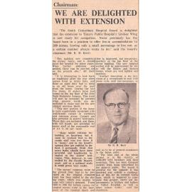 We are delighted with extension