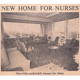 New Home for Nurses: Public Invited to Inspect Latest Hospital Additions
