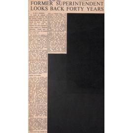 Former Superintendent Looks Back Forty Years