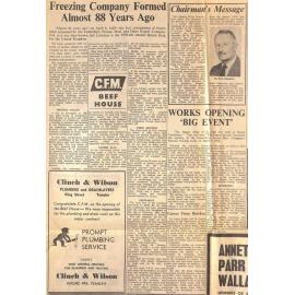 Freezing Company Formed Almost 88 Years Ago / Works Opening 'Big Event'