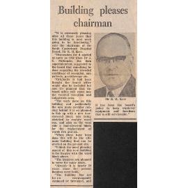 Building pleases chairman