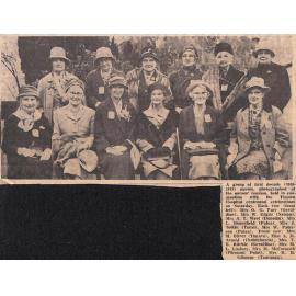 A group of first decade (1910-1919) nurses, photographed at the nurses reunion, held in conjunction with the Timaru Hospital centennial celebrations