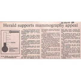 Herald supports mammography appeal