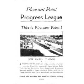 Pleasant Point Progress League This is Pleasant Point!