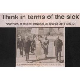 Think in terms of the sick: Importance of medical influence on hospital administration