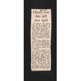 Library loan date still next April