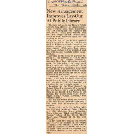 New Arrangement Improves Lay-Out At Public Library