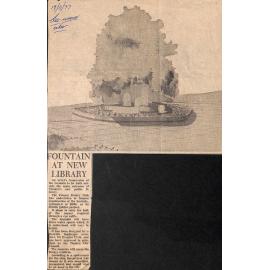 Fountain at new library