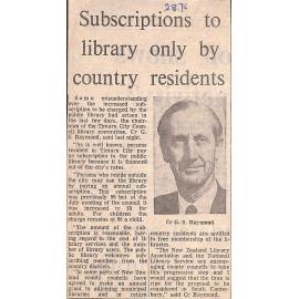 Subscriptions to library only by country residents