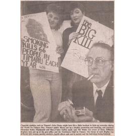 Cigarette smokers such as Timaru's John Hume might have felt a little hesitant to light up yesterday…