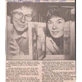 A book on Joseph Conrad, written in Timaru…