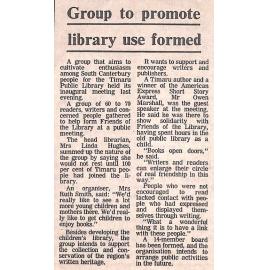 Group to promote library use formed