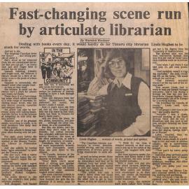 Fast-changing scene run by articulate librarian
