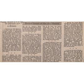 Recent issues at the city library