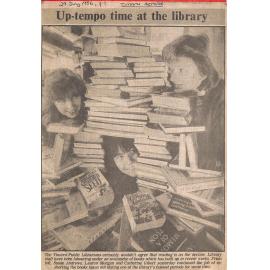 Up-tempo time at the library