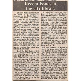 Recent issues at the city library