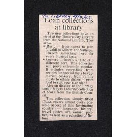 Loan collections at library