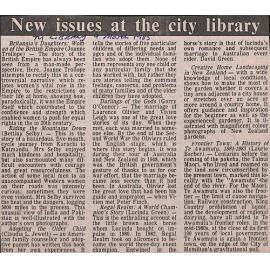 New issues at the city library