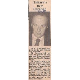 Timaru's new librarian