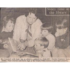 Story time at the library