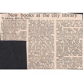 New books at the city library