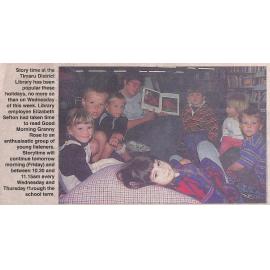 Story time at the Timaru District Library has been popular these holidays