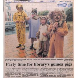Party time for library's guinea pigs