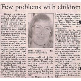 Few problems with children