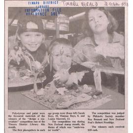  'Design a sea creature' competition at the Timaru District Library